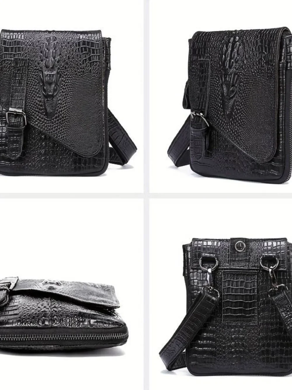 Genuine Leather Top Layer Cowhide Men's Shoulder Bag Large Capacity Crossbody